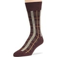 thumbnail image 5 of 7BIGSTARS KINGDOM Men Bamboo Fashion Dress Crew Sock - 4 Pack - Geometric, Stripe - Casual Business Seamless- Brown Assortment - Sock Size 10-13 Shoe 9-12 L, 5 of 9