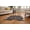 Brown, Silver, variant on 8' X 10' Brown and Tan Cowhide Animal Print Power Loom Area Rug