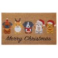thumbnail image 1 of Coir Door Mat (Merry Christmas - Pets ), 1 of 3