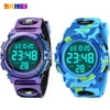 SKMEI Digital Wristwatch for Kids Boys,Sports Watch for Kids Girls, Birthday Christmas Gifts for 5-7-10-12 Year Old Boys Girls-2 Packs