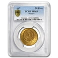 thumbnail image 1 of 1917 Mexico Gold 20 Pesos MS-63 PCGS, 1 of 3