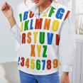 ANYWAY.GO Casual Vneck sweater women's vest Puzzle Style Z Alphabet
