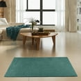 thumbnail image 2 of Furnish My Place Teal 4' x 28' Oval Solid Color Rug Made In Usa, 2 of 10