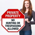 thumbnail image 2 of Private Property Sign, No Hunting or Trespassing Sign,, 2 of 8