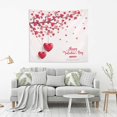 thumbnail image 5 of FREEAMG Valentine's Day Tapestry Wall Hanging Tapestries Happy Colorful Hippie Psychedelic Art Polyester Carpet Christmas Decorative for Living Room Bedroom 60x40inch, 5 of 6