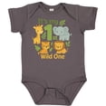 thumbnail image 3 of Inktastic First Birthday Safari Jungle Animals Boys or Girls Baby Bodysuit, 3 of 5