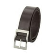thumbnail image 2 of 1-1/4 in. US Steer Hide Leather Men's Dress Belt with Brushed Nickel Finish Mid Bar Buckle, 2 of 2