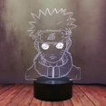 thumbnail image 1 of Cadeau pour Enfants Anime Sasuke Veilleuse, Capteur Tactile Chambre Illusion 3D Veilleuse LED, Lampe Anime Colorée Télécommande Veilleuse Gadgets Maison, 1 of 8