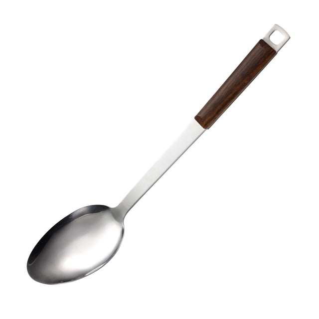 Stainless Steel Cooking Utensils Set with Birch Wood Handle – Pot Shovel, Congee Spoon, Colander, Frying Shovel, Soup Spoon