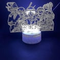 thumbnail image 2 of One Piece Luffy Anime 3d Led Night Light Bedroom Table Lamp Color Changing, 2 of 2