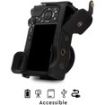 thumbnail image 4 of MegaGear Ever Ready Leather Camera Case Compatible with Sony Alpha A6100, A6400 (16-50mm), 4 of 5