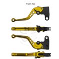 thumbnail image 3 of Gold CNC Shorty Brake Clutch Hand Levers Triumph Scrambler Thruxton Bonneville, 3 of 5