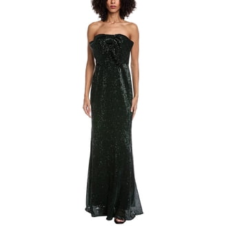 Badgley Mischka womens Embellished Balloon Sleeve Scuba Gown, 0, Green -  Walmart.com