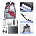 thumbnail image 4 of Pofeuu Flamingo On The Jungle Print Laptop Backpack Travel Canvas Backpack for School Lightweight and Comfortable Backpack College Backpack Schoolbag, 4 of 6