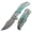 Green, variant on Kansept Orion Folding Pocket Knife 3.07" Machine Satin CPM S35VN with CNC Milling Blade,Bronze Anodized and Machine Satin Titanium Handle,K1089B3