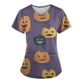 thumbnail image 1 of Halloween Women's V-neck Fashion Casual Printing Top Protective Work Suit, 1 of 3