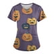 thumbnail image 1 of Halloween Women's V-neck Fashion Casual Printing Top Protective Work Suit, 1 of 3