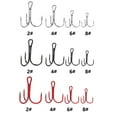 thumbnail image 6 of BE-TOOL 20PCS Metal Treble Fishing Hooks Set with Box for Lures Baits Saltwater Fishing (2#, Red), 6 of 6