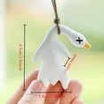thumbnail image 5 of 3PCS UV Color-Changing Duck Car Decorations - Cute Cartoon Duck Car Accessories for Rearview Mirror, Keychain & Dashboard, Funny Gift for Car Lovers (White), 5 of 8