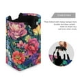 thumbnail image 3 of Yayeee Freestanding Laundry Hamper with Handle Collapsible Large Storage Basket for Clothes, Ethereal Floral Harmony, 3 of 7