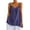 Blue, variant on Linen Tank Tops for Women Casual Spaghetti V Neck Strap Tank Top Relaxed Tank Top Size L
