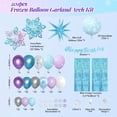 thumbnail image 2 of 212pcs Frozen Balloon Arch Garland Kit, Blue Purple White Balloons with Fringe Curtain Snowflake Balloons Birthday Banner for Winter Wonderland 3th 4th Frozen Birthday Party Decorations, 2 of 7