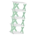 thumbnail image 3 of Foldable Shoe Rack Shoe Organizer Multi-Tier Rack Shoe Rack Shoe Rack for Living Green 5Layer 66cm, 3 of 9