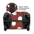 thumbnail image 3 of Fotbe Maroon And White Polka Dot Luggage Cover Protector,Suitcase Protector,Scratch and Dirt Resistant,Fits 18-32 Inch Luggage-X-Large, 3 of 8