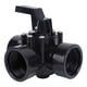 thumbnail image 1 of Válvula Desviadora de Piscina ANGGREK 3 Puertos G1-1/2 Pulgadas Negra Resistente Fácil de Instalar, 1 of 7