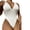 White, variant on Vedolay Cute One Piece Swimsuit For Women Women Tummy Control One Piece Swimsuits Push Up Bathing Suits Halter Vintage Swimwear,Blue XL