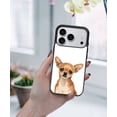 thumbnail image 5 of WIRESTER Shockproof Soft Rubber Cover Case for Apple iPhone 17 Pro 6.3" 2025, Fawn Apple Head Chihuahua Dog, 5 of 5