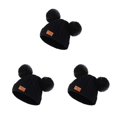 thumbnail image 4 of Conjunto Minnieouse gorro y guantes para niños Clima frío bola de color negro, 4 of 6