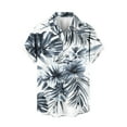 thumbnail image 5 of Jjayotai George Shirts for Men Short Sleeve, Mens Casual Fashion Floral Printed Button Turndown Collar Blouse Shirt with Pocket, Hawaiian Shirt, 5 of 6