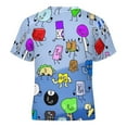 thumbnail image 5 of Battle for Dream Island BFDI Children's T-Shirt Short Sleeve T-Shirt Breathable Summer Tee Shirt for Boys Girls 130CM, 5 of 8