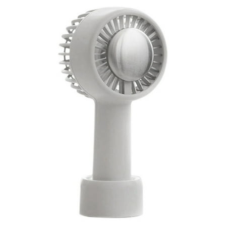 

Portable Mini Ice Fan 3 Speed Adjustable Fans USB Rechargeable Handheld Mini Fan for Outdoor(Light Gray)