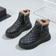 thumbnail image 3 of Botas de nieve gruesas con forro polar de invierno, zapatos de mujer, plataforma de moda que combina con todo, suela de piel integrada, zapatos de algodón cortos, cálidos y sencillos, 3 of 4