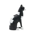 thumbnail image 1 of Estatua de gato para decoración del hogar, artesanía de resina, 14 x 7,2 x 19,3 cm. Decoración de habitación. Regalo único. negro, 1 of 9