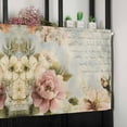 thumbnail image 6 of Vintage Pink Peony Valances for Windows Farmhouse Kitchen Curtains Valances Rod Pocket Valance Curtains for Kitchen Windows Spring Botanical Flowers Window Valances for Bathroom Bedroom 42"x18", 6 of 6
