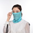 thumbnail image 3 of Pure Color Bicicleta Ciclismo Deporte Mascarilla Protector solar Bufanda de seda helada (Azul) Likrtyny Para estrenar, 3 of 8