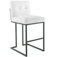 thumbnail image 3 of Hawthorne Collections 27" Contemporary Fabric Bar Stool in White (Set of 2), 3 of 4