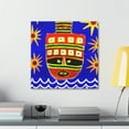 thumbnail image 3 of Cruise Ship Folk Art - Canvas, 3 of 10
