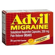 Advil Migraine Pain Reliever Liqui-Gels - 20 Ea, 3 Pack