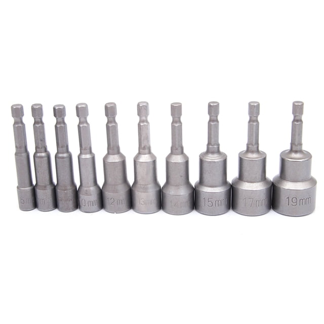 Juego de herramientas de mango de adaptador hexagonal de 6 mm a 19 mm para brocas de 6 mm a 19 mm Inevent PJ7046-00