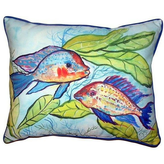 16 x 20 in. Pair of Fish Large Indoor & Outdoor Pillow