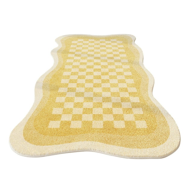 yulier Runner Rug Modern Geometric Hallway Runner Rug Soft Area Rug Bedside Rug Non-Slip Carpet for Bedroom Living Room Kitchen Laundry, 2x5.25 ft