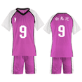 thumbnail image 3 of Disfraz de Anime Hinata Kageyama Nishinoya Sugawara, camiseta y pantalones cortos, uniforme de escuela secundaria, traje de fiesta de Halloween, 3 of 5