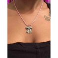 thumbnail image 2 of Pink Gothic Y2K Pendant Necklace Set With Cross Bow Heart Locket, 2 of 8
