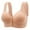 Women's Bras Khaki, variant on Women's Plus Size Daisy Bras, Daisy Bras for Older Women No Underwire Front Closure Comfort Senior Comfort Cotton Full Coverage Snap Closing Bra Wide Strap M-3XL