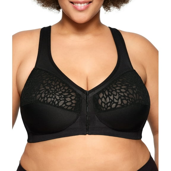 Glamorise MagicLift Front-Closure Racerback Wirefree Bra 1206 (Women's & Women's Plus)