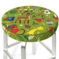 thumbnail image 3 of Kll Christmas Round Bar Chair Cushion Cover 13 Inch,Bar Stool Protector With Elastic, Soft Washable, 3 of 7